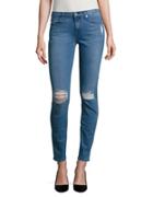 7 For All Mankind The Skinny Distressed Skinny Jeans