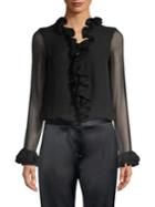 Elie Tahari Chandana Silk Blouse