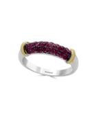 Effy Ruby, 18k Gold And Sterling Silver Ring