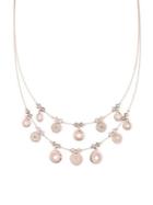 Lonna & Lilly Crystal Lace Coin Multi-strand Necklace