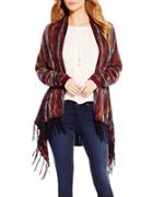 Jessica Simpson Fringed Open-front Cardigan