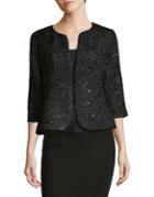 Alex Evenings Two-piece Sequined Jacket And Top