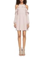 Bcbgmaxazria Katryna Cold-shoulder A-line Dress