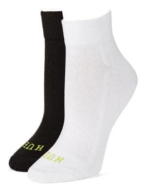 Hue 6-pack Quarter Top With Cushion Socks