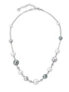 Majorica Exquisite Mixed Faux-pearl Sterling Silver Necklace