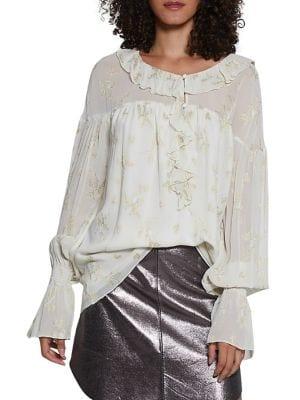 Walter Baker Aleisha Bell-sleeve Top