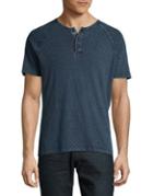 Lucky Brand Patterned Henley Tee