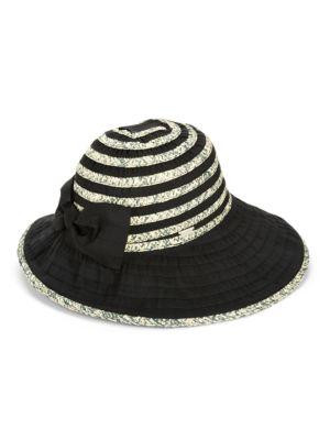 Betmar Striped Panama Hat