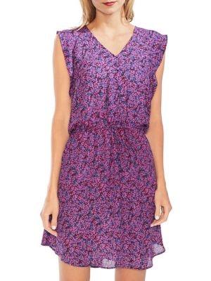 Vince Camuto Mystic Blooms Leaf Ditsy A-line Dress