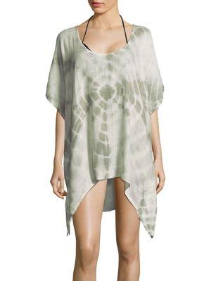 Elan Tie-dyed Asymmetrical Coverup