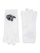 Karl Lagerfeld Paris Embroidered Camellia Gloves