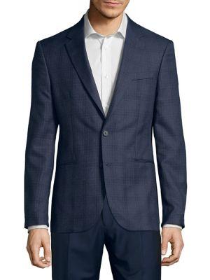 Karl Lagerfeld Paris Shadow Plaid Blazer