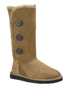 Ugg Tall Bailey Button Triplet Suede & Shearling Boots