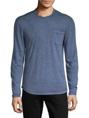 John Varvatos Star U.s.a. Burnout Long Sleeve T-shirt