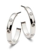 Kate Spade New York Infinity And Beyond Silvertone Small Hoops