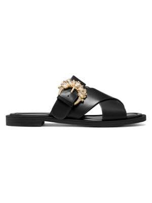 Michael Michael Kors Frieda Embellished Leather Slides