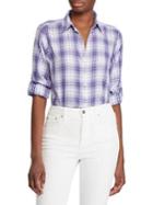 Lauren Ralph Lauren Relaxed-fit Plaid Cotton Button-down Shirt