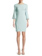 Calvin Klein Petite Embellished Bell-sleeve Sheath Dress