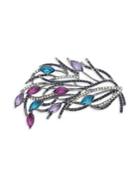 Anne Klein Embellished Leaf Brooch