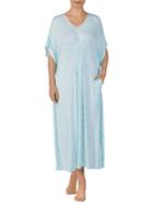 Ellen Tracy Printed Longo Caftan Dress