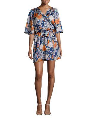 Highline Collective Satin Kimono Sleeve Dress