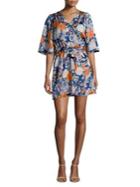 Highline Collective Satin Kimono Sleeve Dress