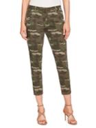 William Rast Camouflage Cropped Skinny Jeans