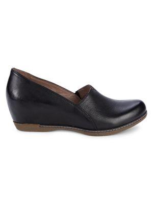 Dansko Liliana Leather Wedge Loafers