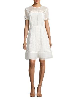 Michael Michael Kors Eyelet Fit-and-flare Dress