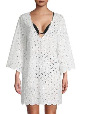 Kate Spade New York Embroidered Eyelet Cover Up