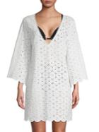 Kate Spade New York Embroidered Eyelet Cover Up