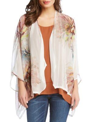 Karen Kane Floral Sheer Kimono