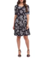 Karen Kane Paisley Floral A-line Dress