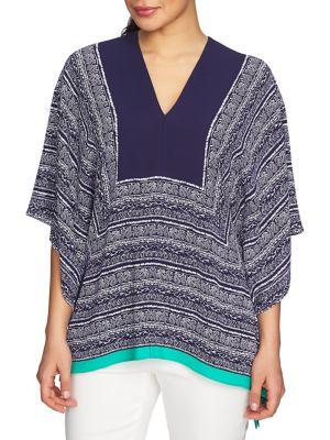 Chaus Paisley Scarf Poncho
