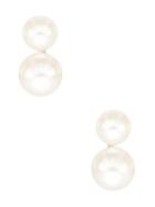 Majorica 8mm-10mm White Graduated Clip-on Pearl Earrings