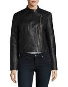 Michael Michael Kors Cropped Leather Jacket