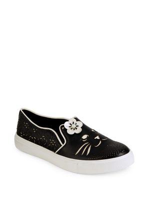 Karl Lagerfeld Paris Edison Perforated Slip-on Sneakers