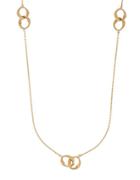 Lord & Taylor Richline 14k Yellow Gold Circle Station Chain Necklace