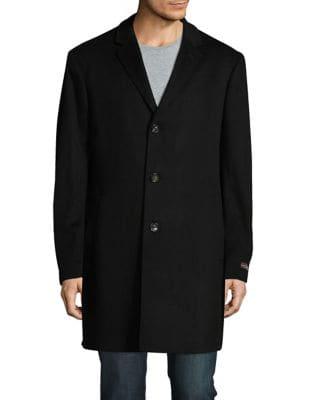 Black Brown Long Sleeve Coat