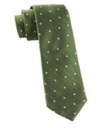 The Tie Bar Striped And Dot Printed Woven Silk Tie