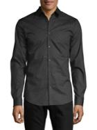 Calvin Klein Printed Slim-fit Button-down Shirt