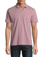 Black Brown Short-sleeve Striped Polo Shirt