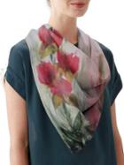 Vida Flowers In The Wind Silk Square Scarf
