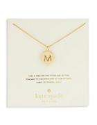 Kate Spade New York M Charm Necklace