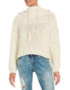 Free People Hooded Knit Sweater