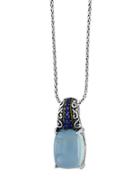 Effy Chalcedony, Sapphire And 18k Yellow Goldplated Sterling Silver Pendant Necklace