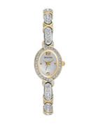 Bulova Ladies' Swarovski Crystal Two-tone Bangle Watch
