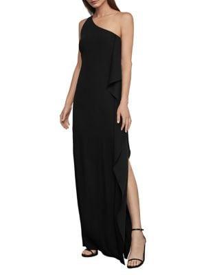Bcbgmaxazria One-shoulder Drape Gown