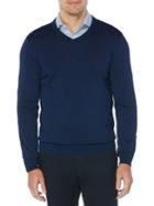Perry Ellis V-neck Cotton-blend Sweater