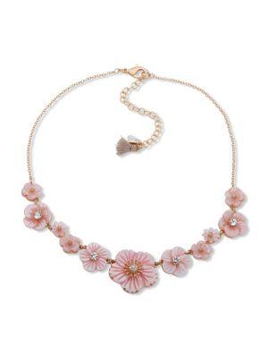 Lonna & Lilly Goldtone Floral Frontal Necklace